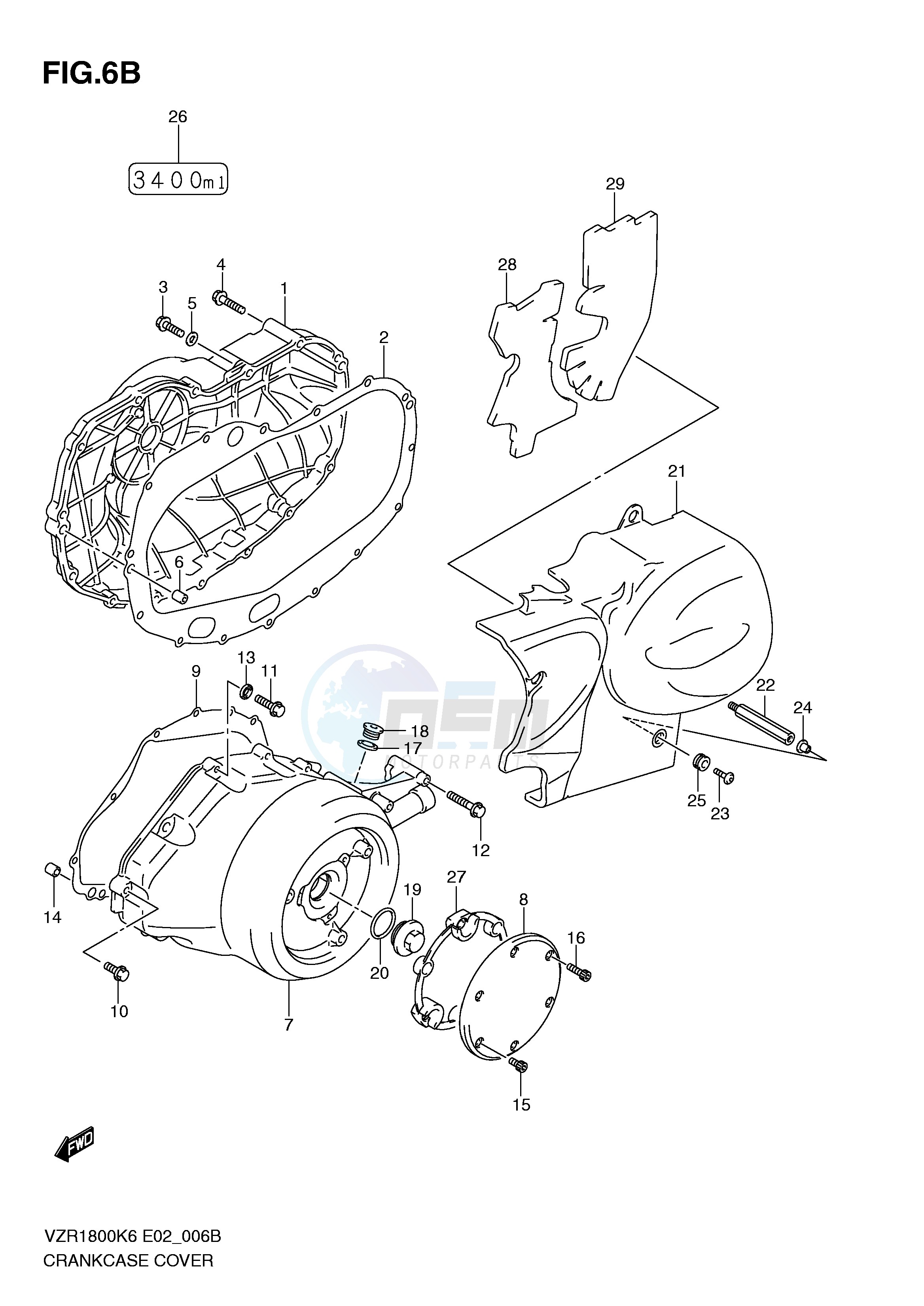 CRANKCASE COVER (MODEL L0) image