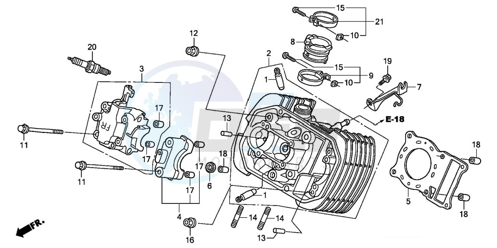 FRONT CYLINDER HEAD image