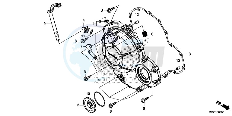 RIGHT CRANKCASE COVER image