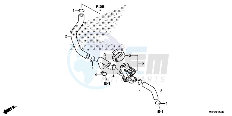 AIR INJECTION CONTROL VALVE blueprint