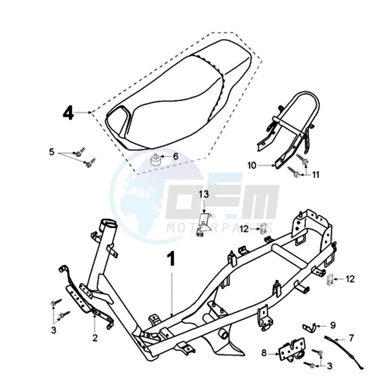 FRAME AND SADDLE image