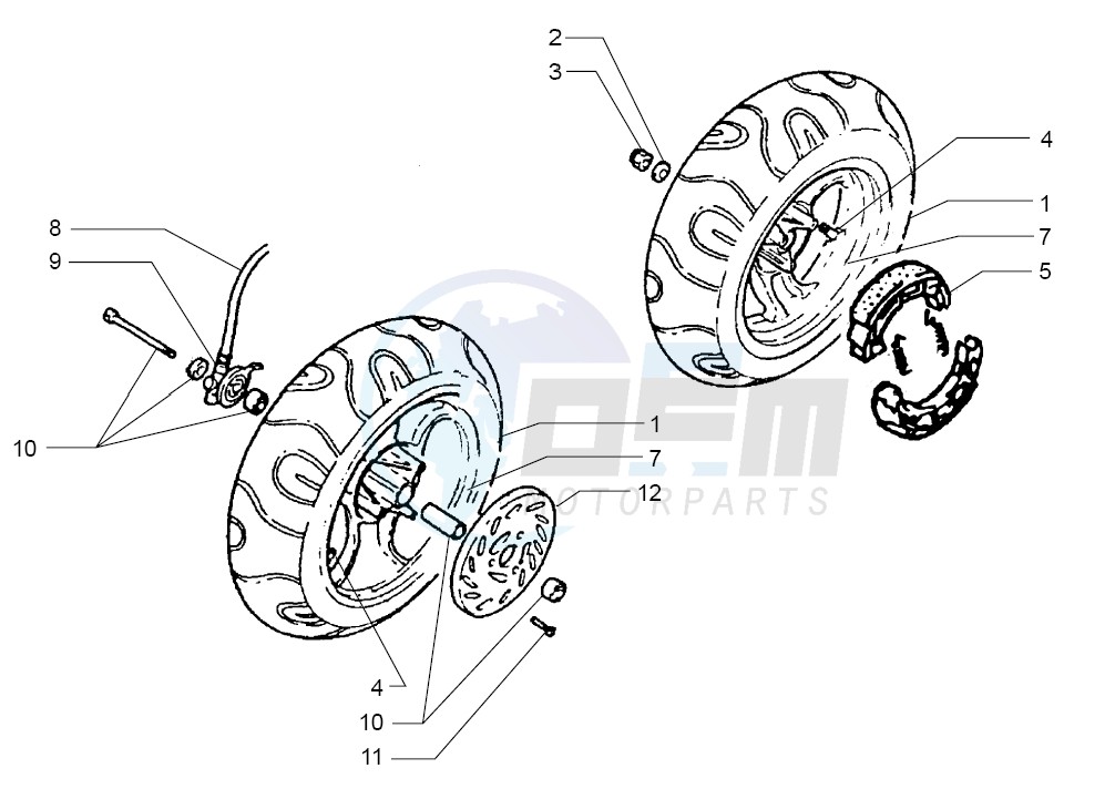 Front wheel-Rear wheel image