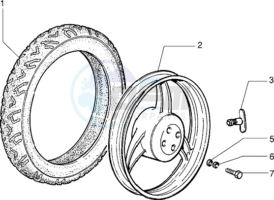 Rear wheel - Tyre blueprint