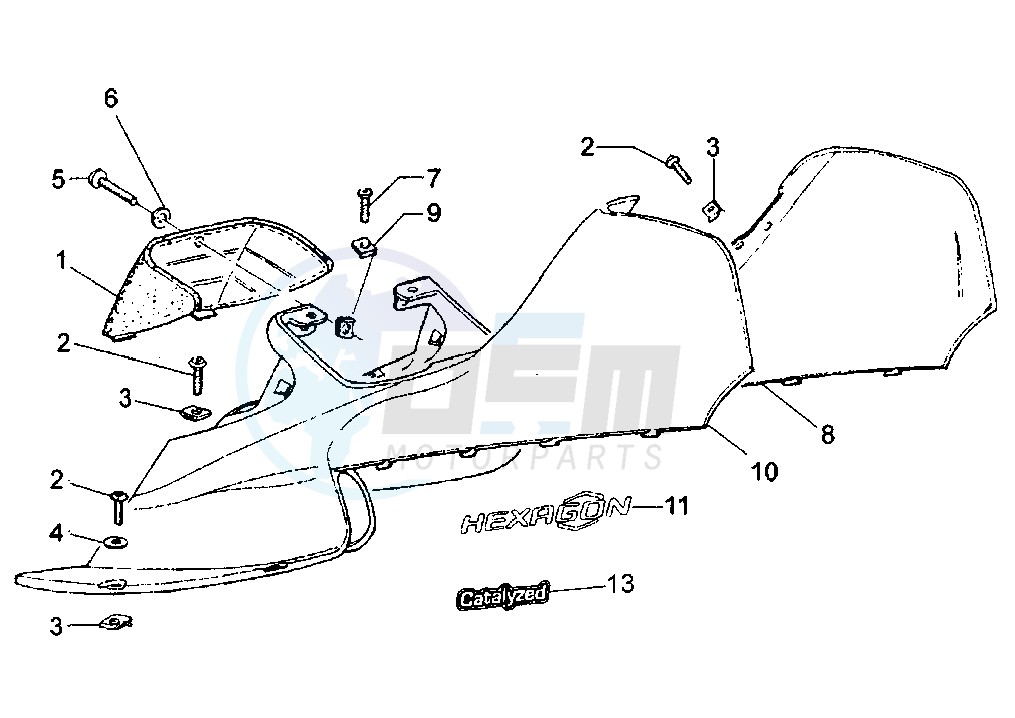 Upper side covers blueprint