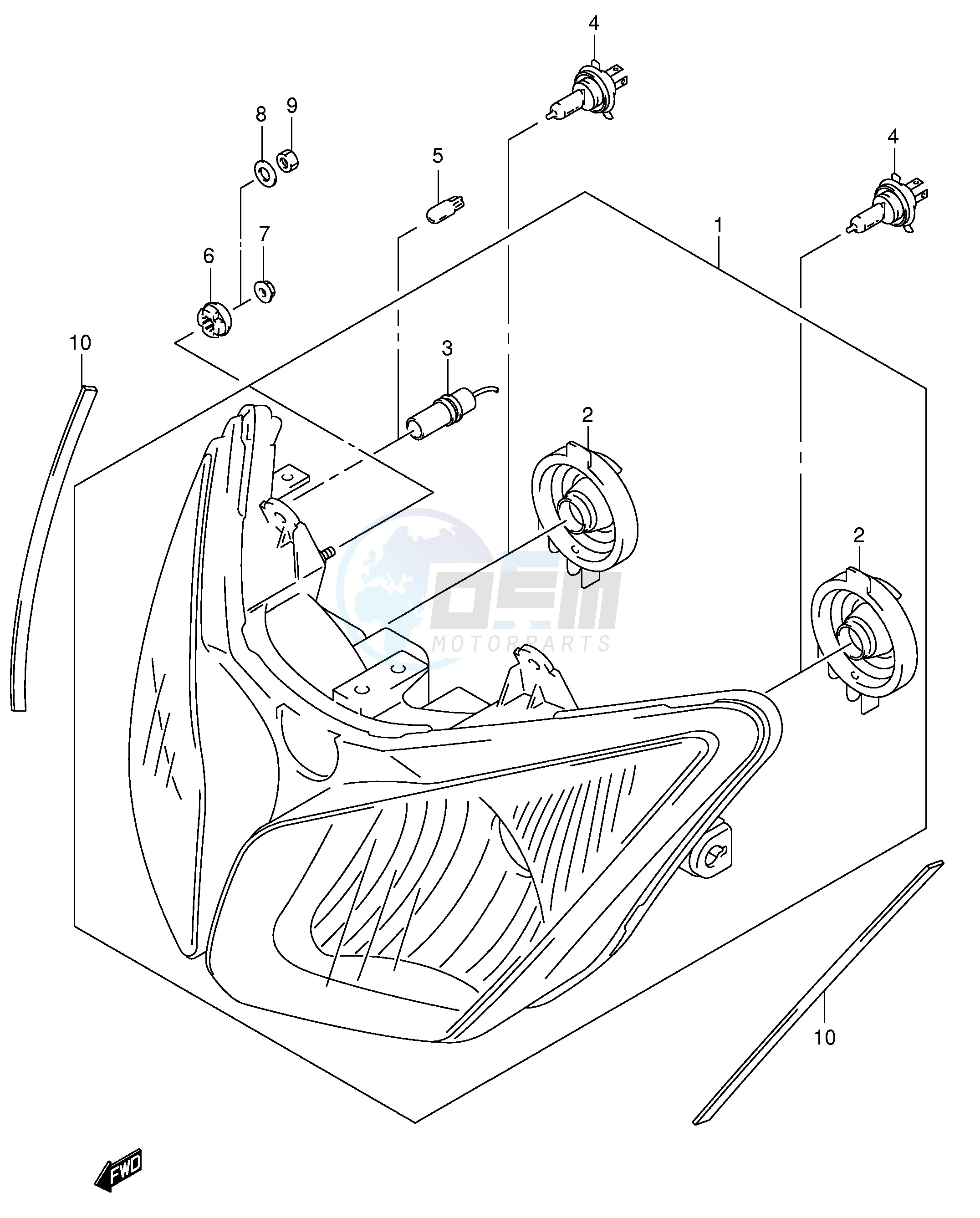 HEADLAMP (E19,P37) image