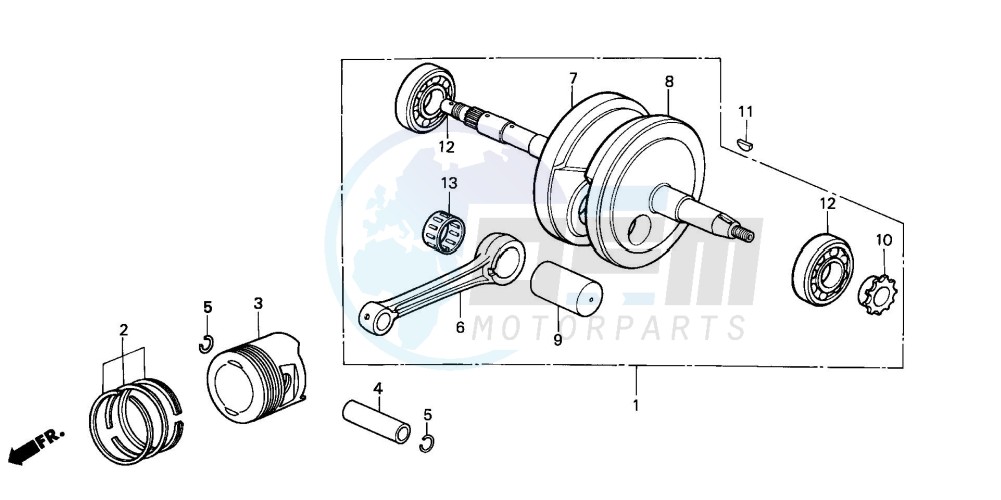 CRANKSHAFT/PISTON blueprint