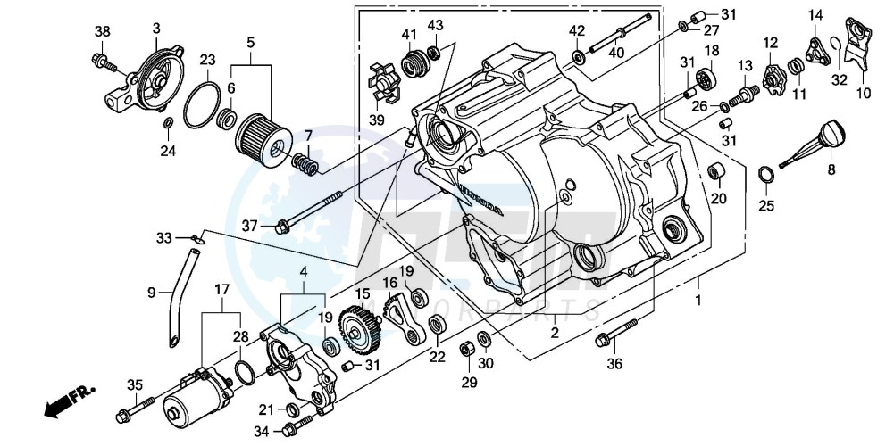 FRONT CRANKCASE COVER image