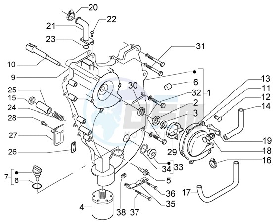 Flywheel Cover-Oil Filter image