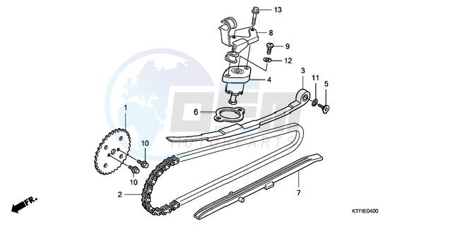 CAM CHAIN/TENSIONER image