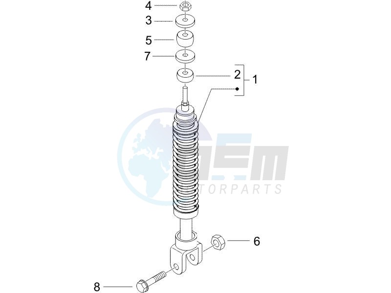 Rear suspension - Shock absorbers image