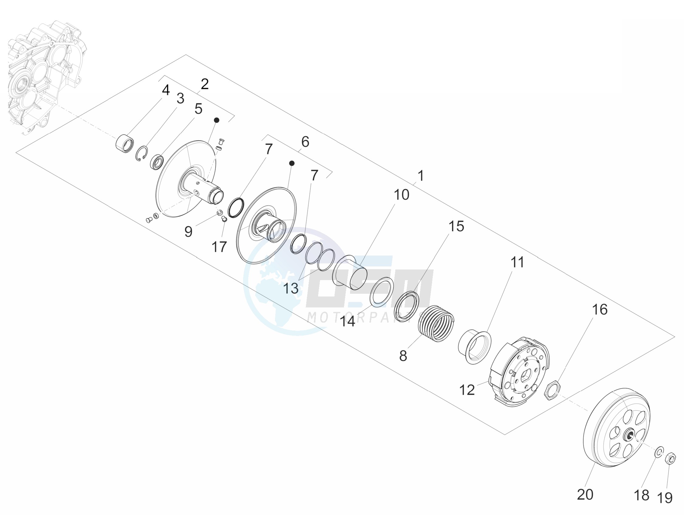 Driven pulley image