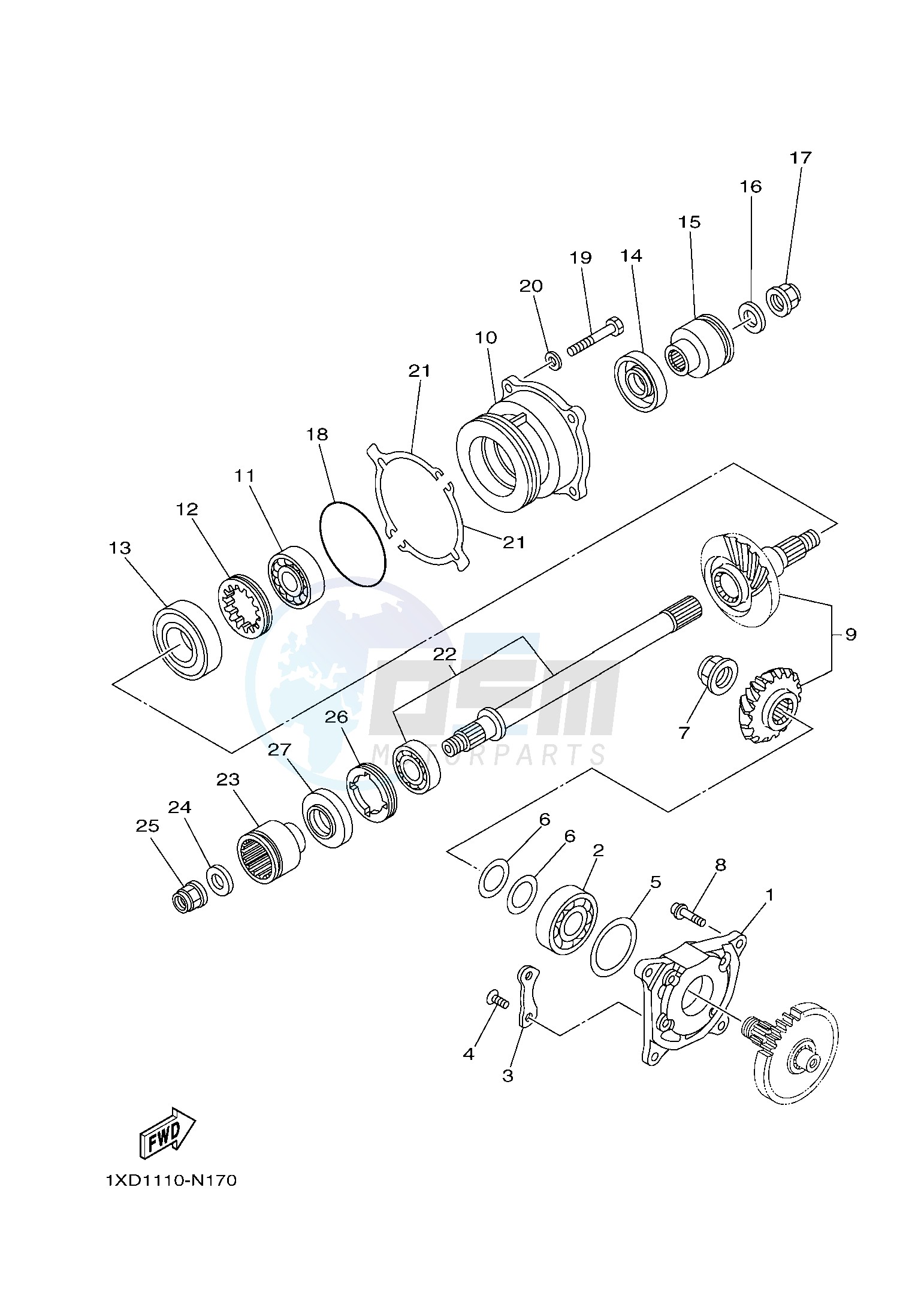 MIDDLE DRIVE GEAR image