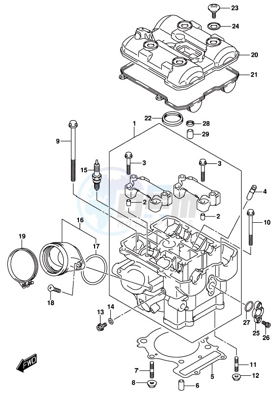 CYLINDER HEAD (REAR) image