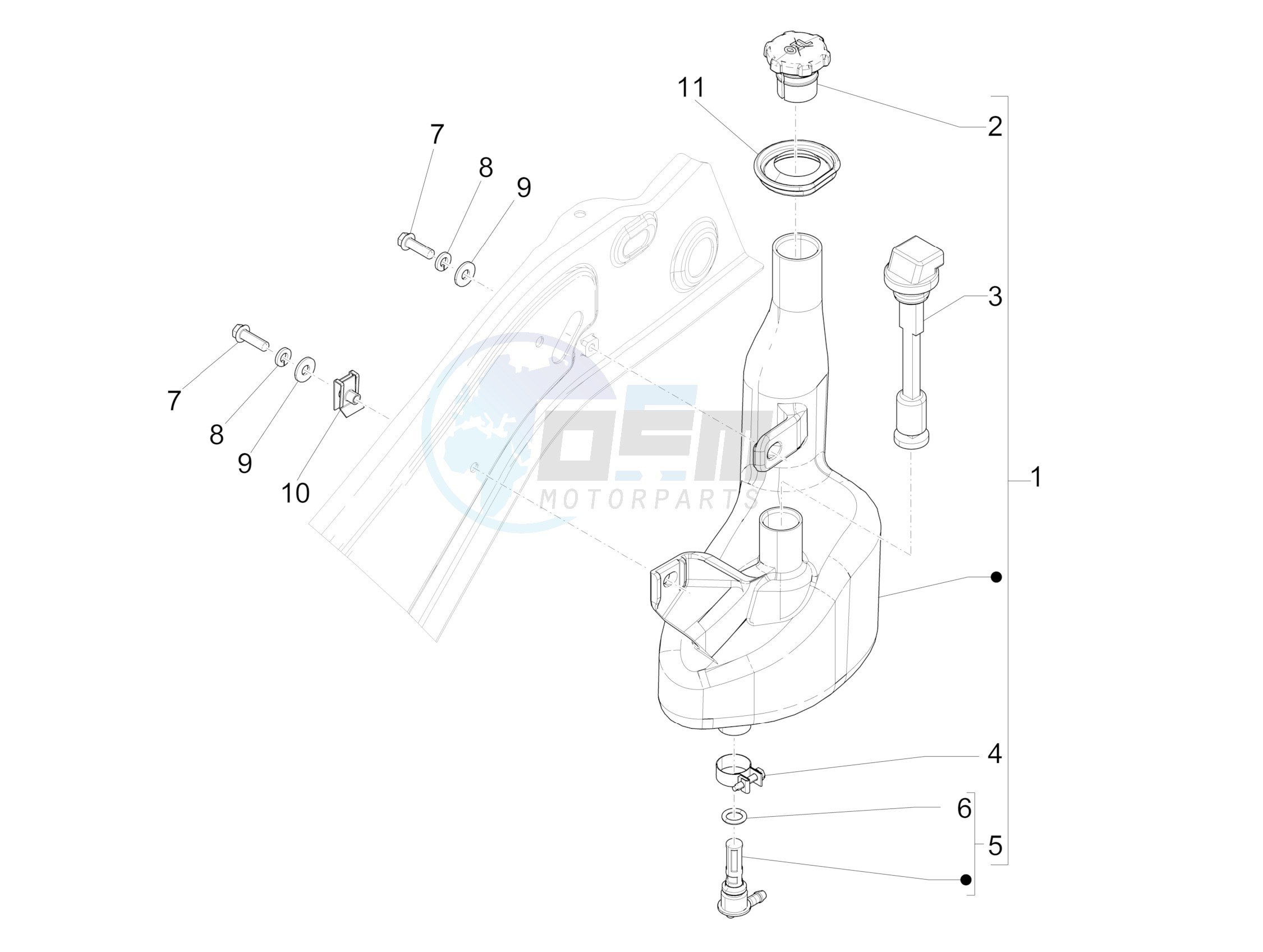 Oil tank blueprint