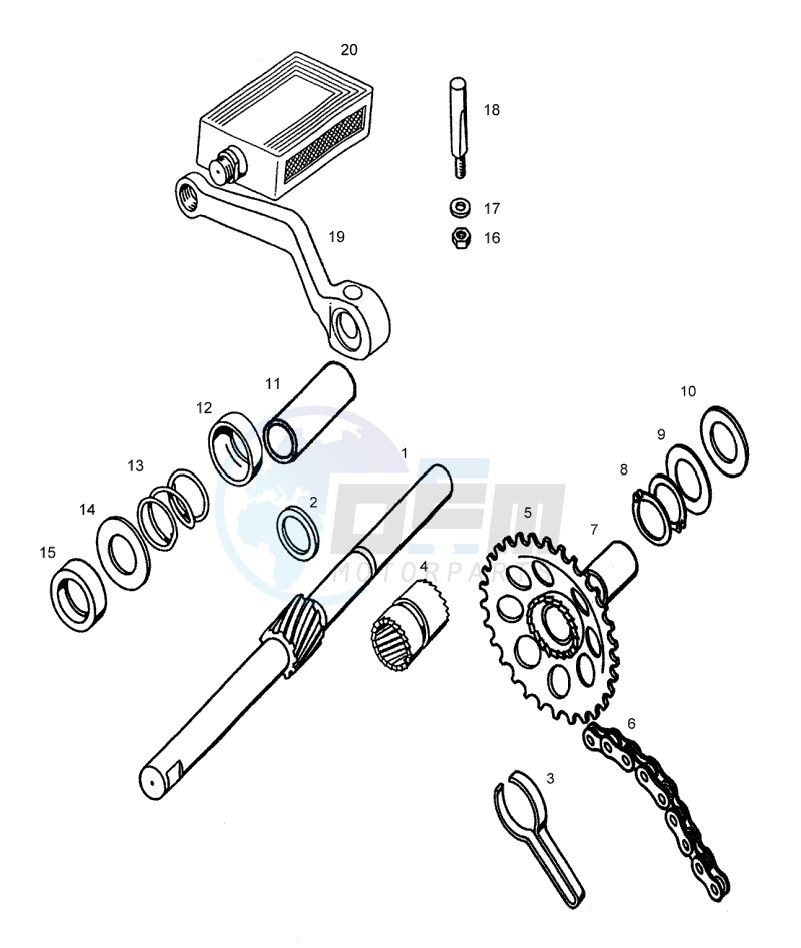 Start mechanism-pedal image