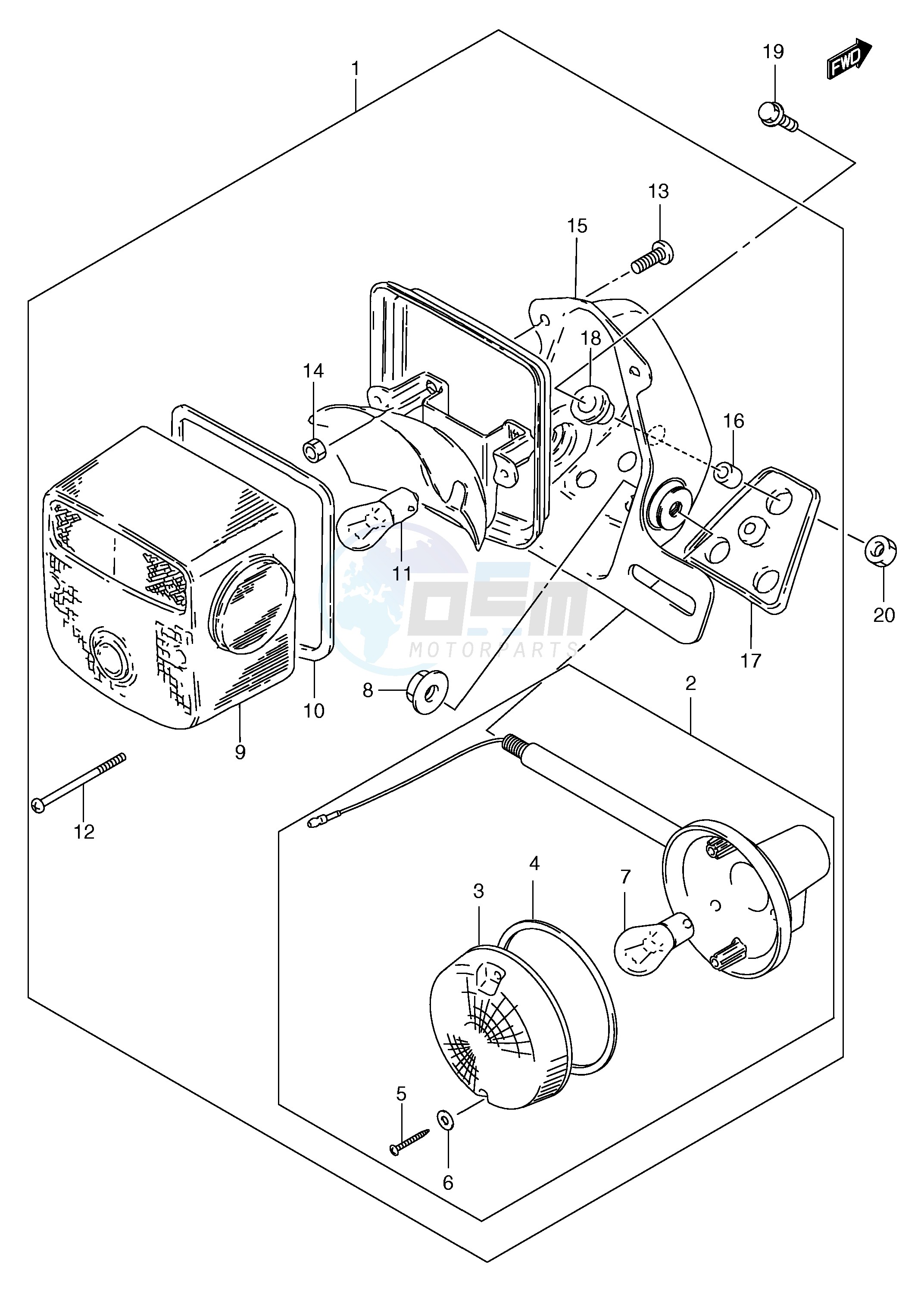 REAR COMBINATION & REAR TURN SIGNAL LAMP (MODEL Y) image