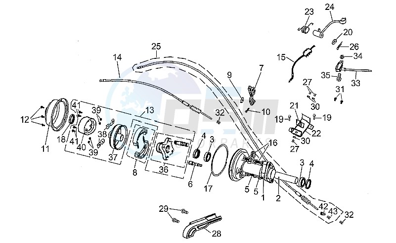 Rear brake blueprint