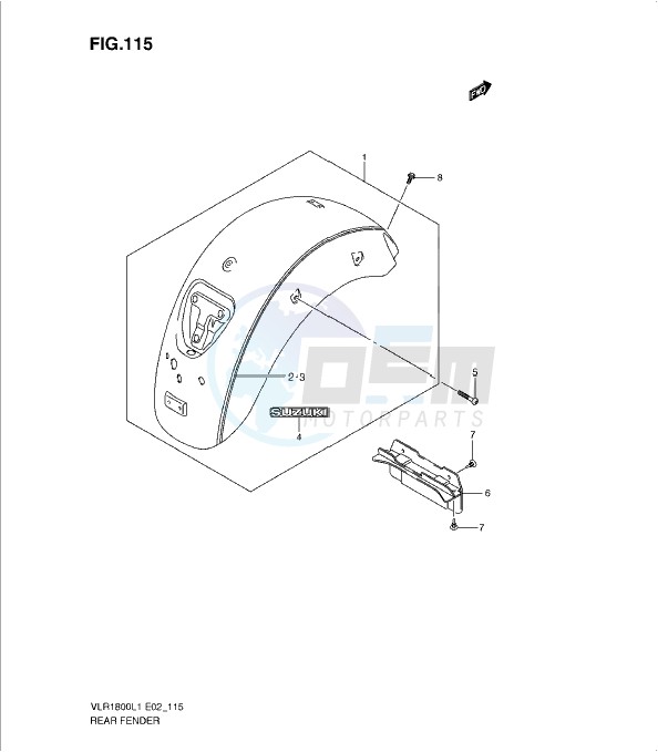 REAR FENDER (VLR1800TL1 E19) image