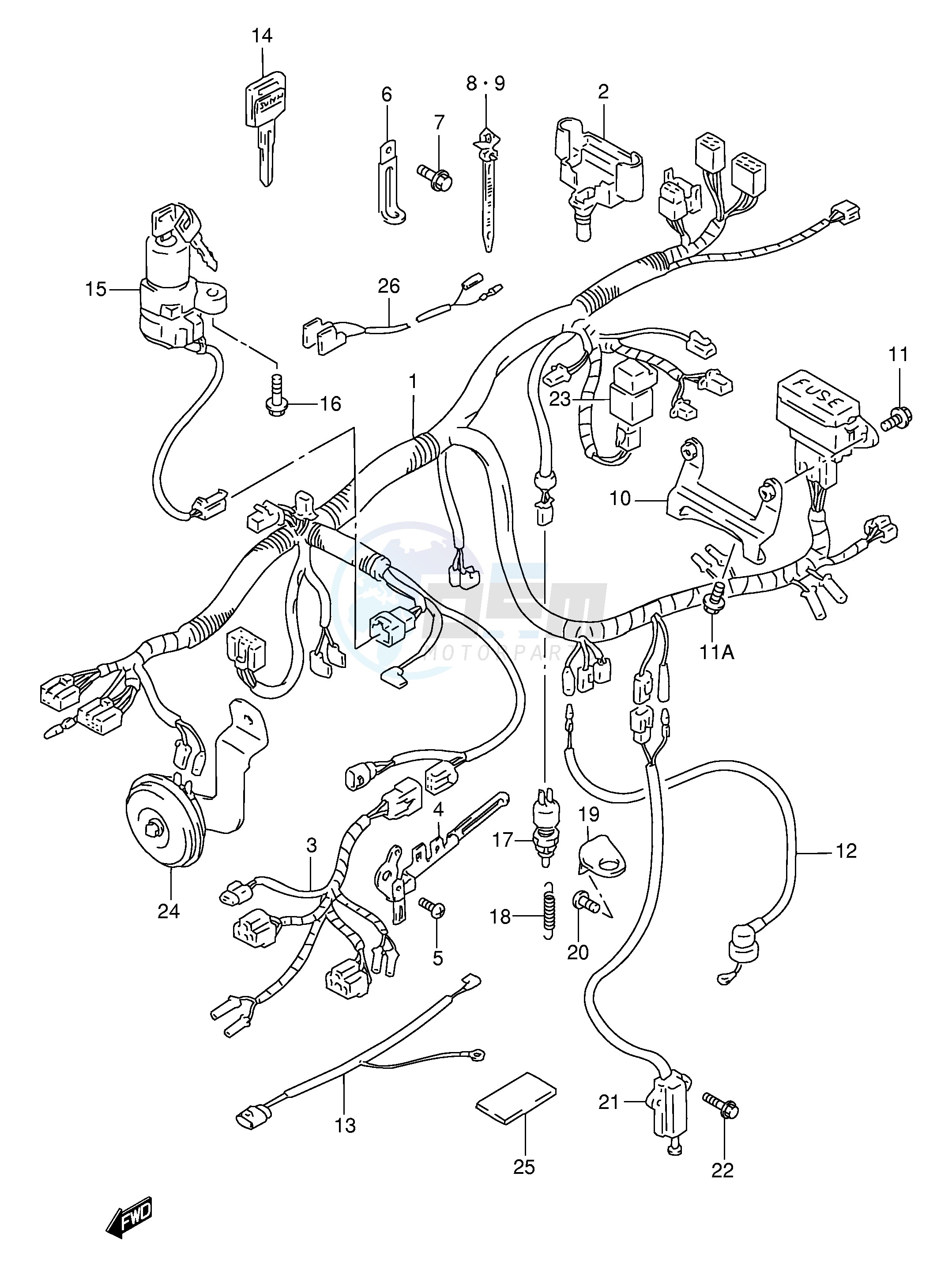 WIRING HARNESS (MODEL S T V W) image