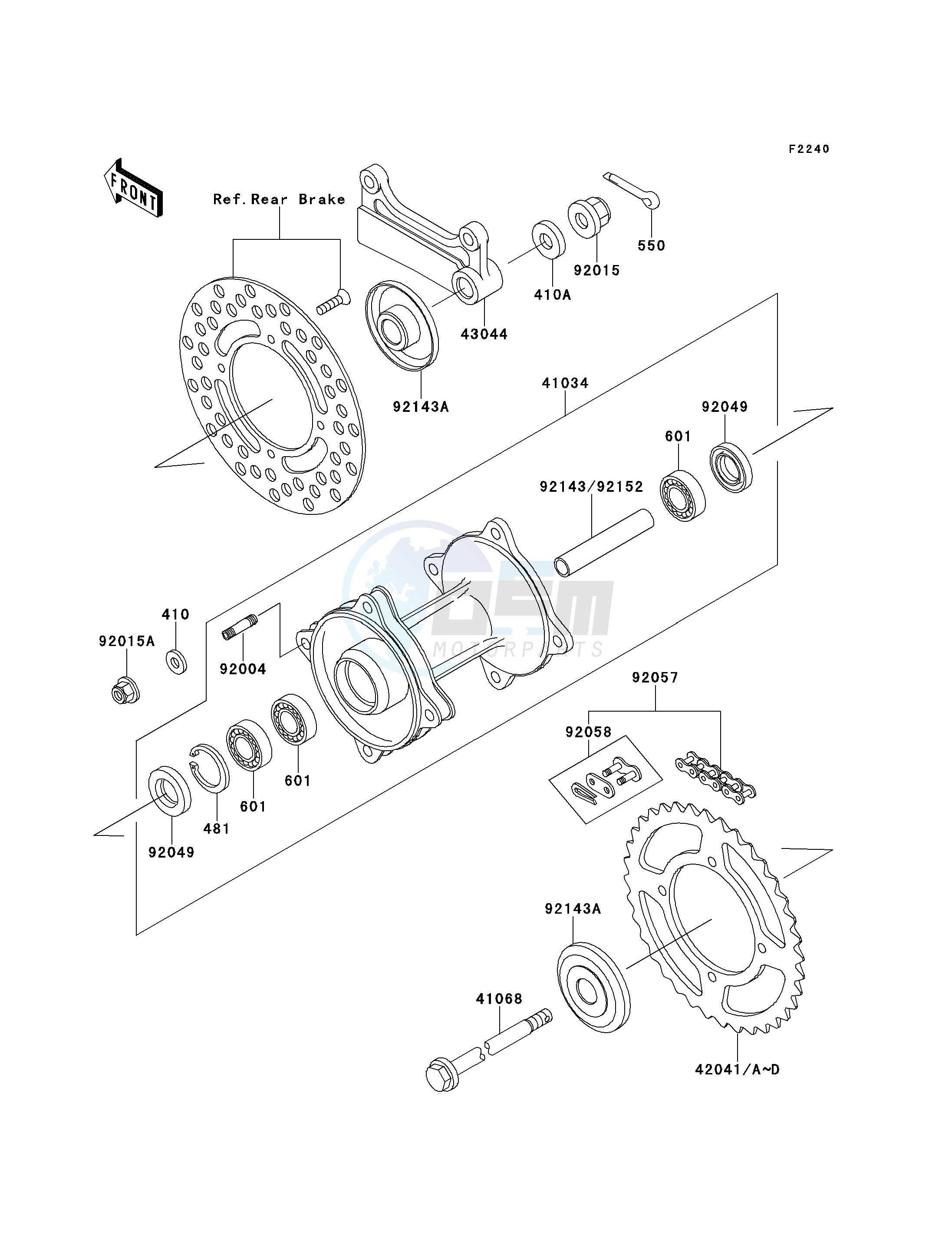 REAR HUB blueprint