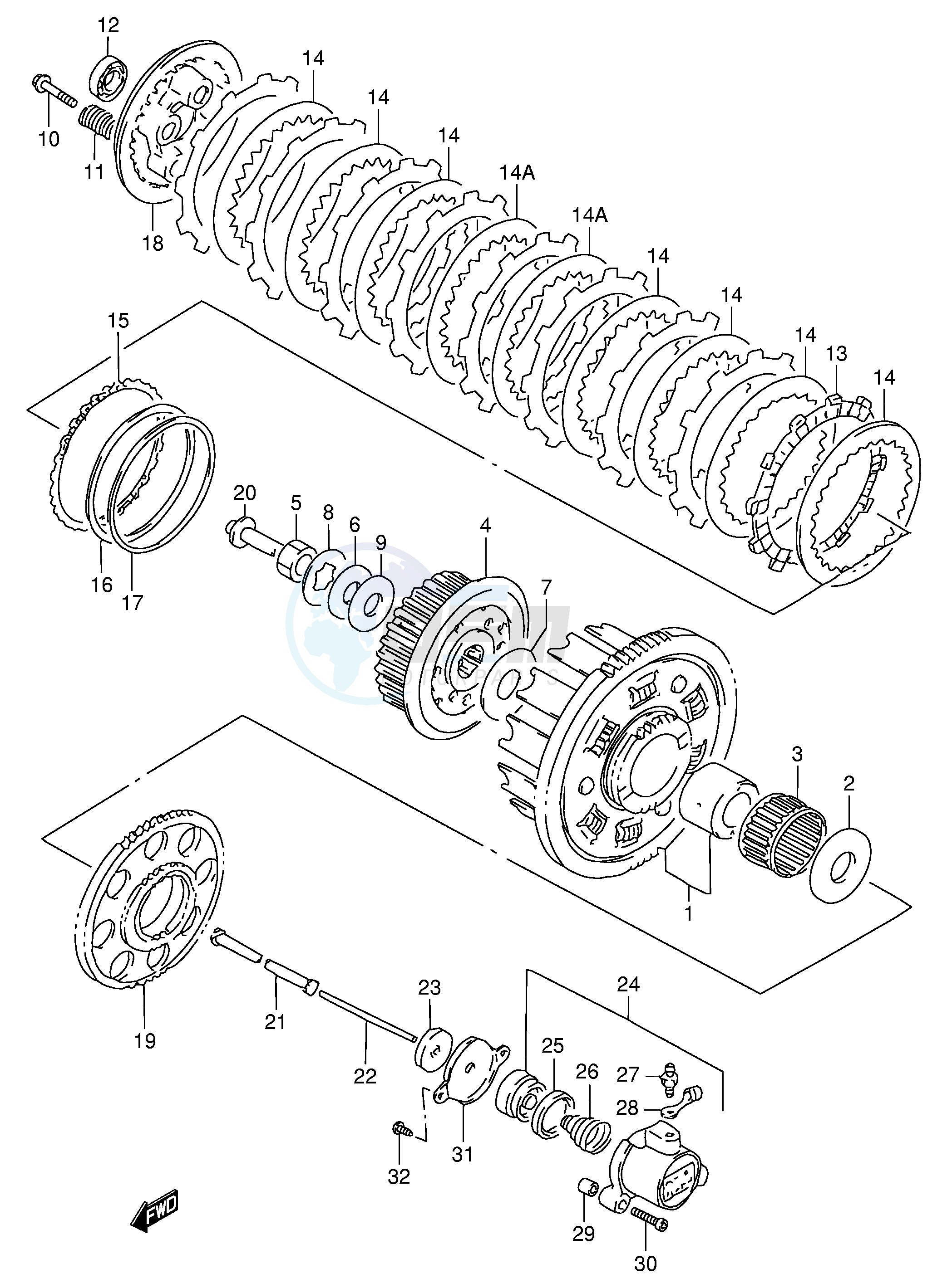 CLUTCH (MODEL S T V W) image