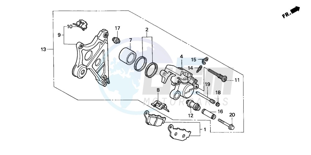 REAR BRAKE CALIPER image