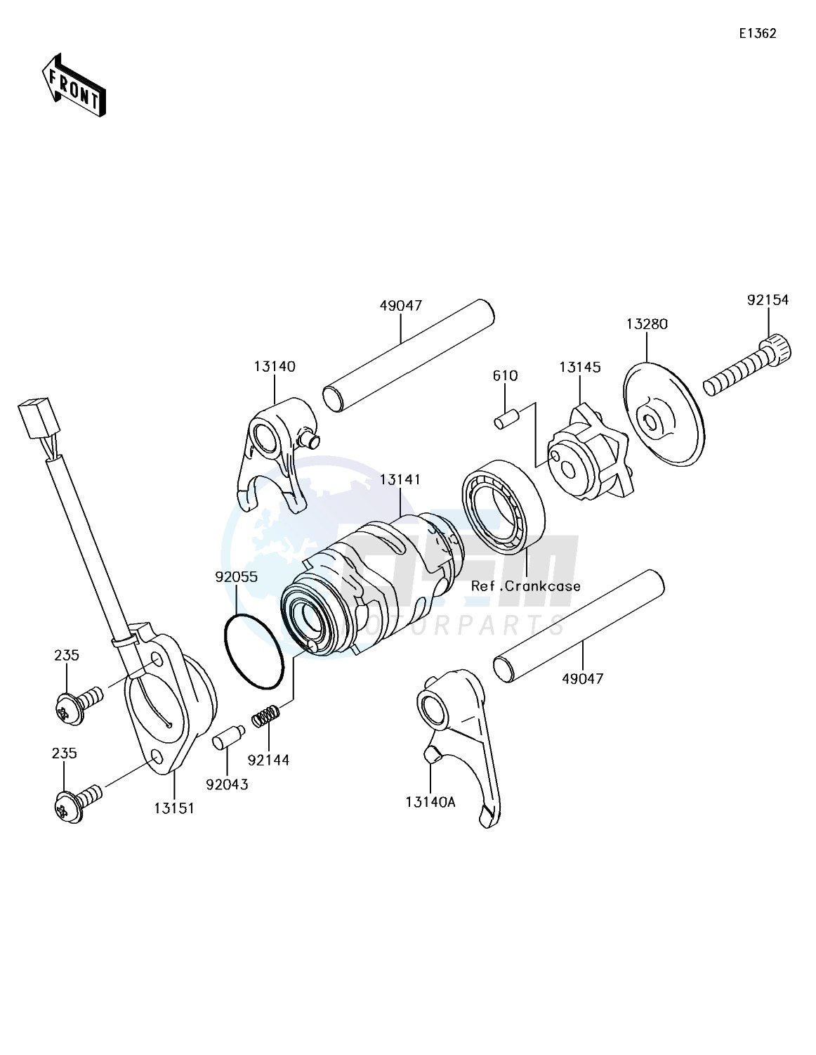 Gear Change Drum/Shift Fork(s) image