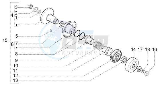 Driven pulley image