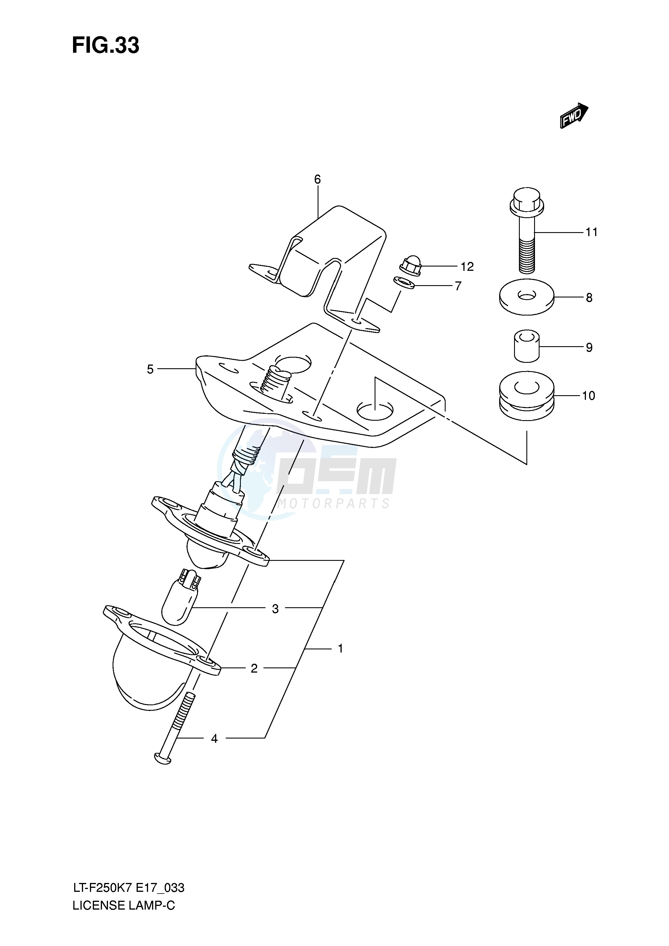 LICENSE LAMP (E4) image