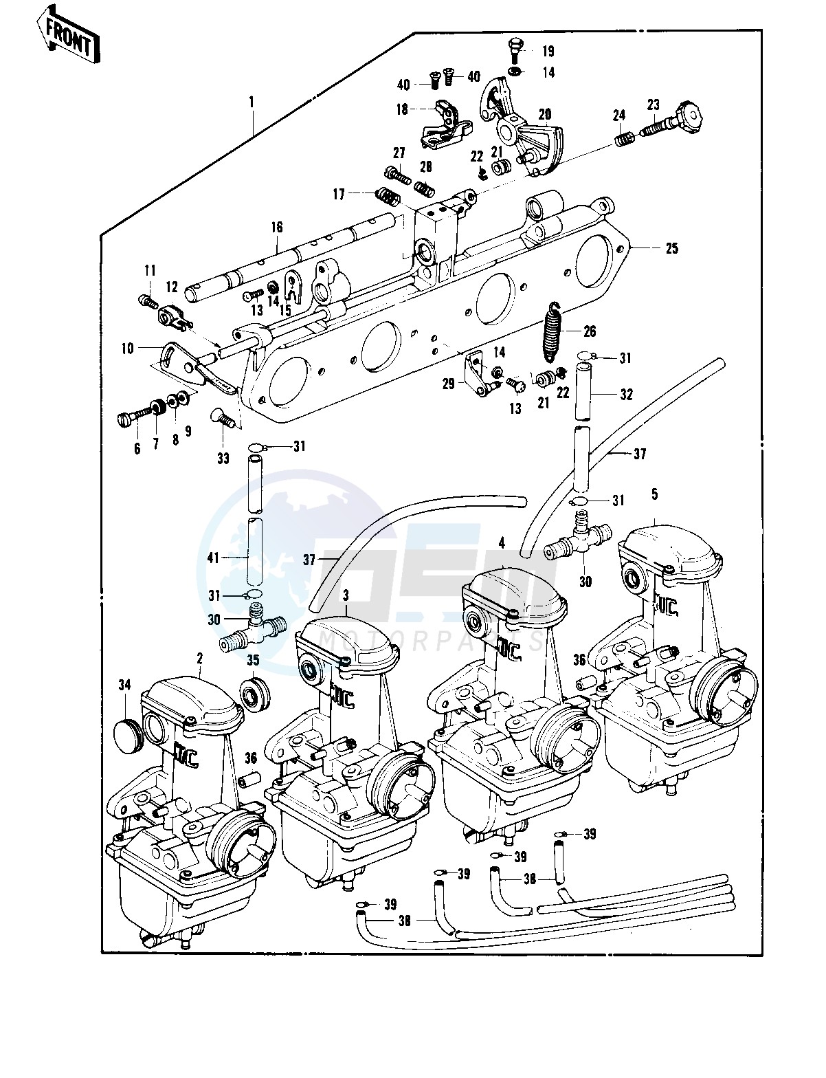 CARBURETOR ASSY -- KZ1000-B1- - image