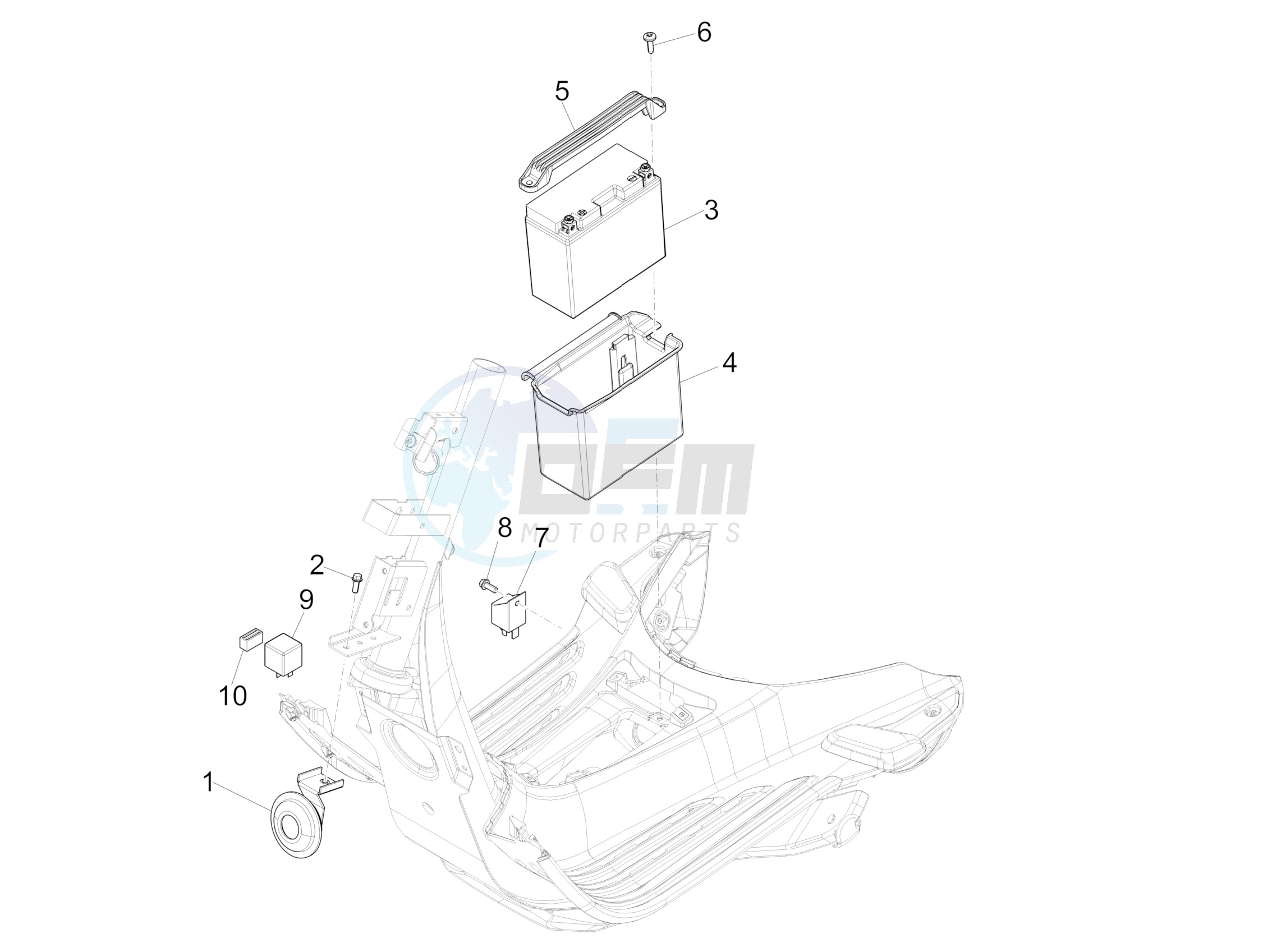 Remote control switches - Battery - Horn image