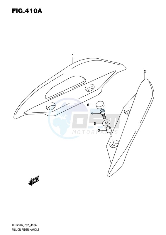 PILLION RIDER HANDLE image