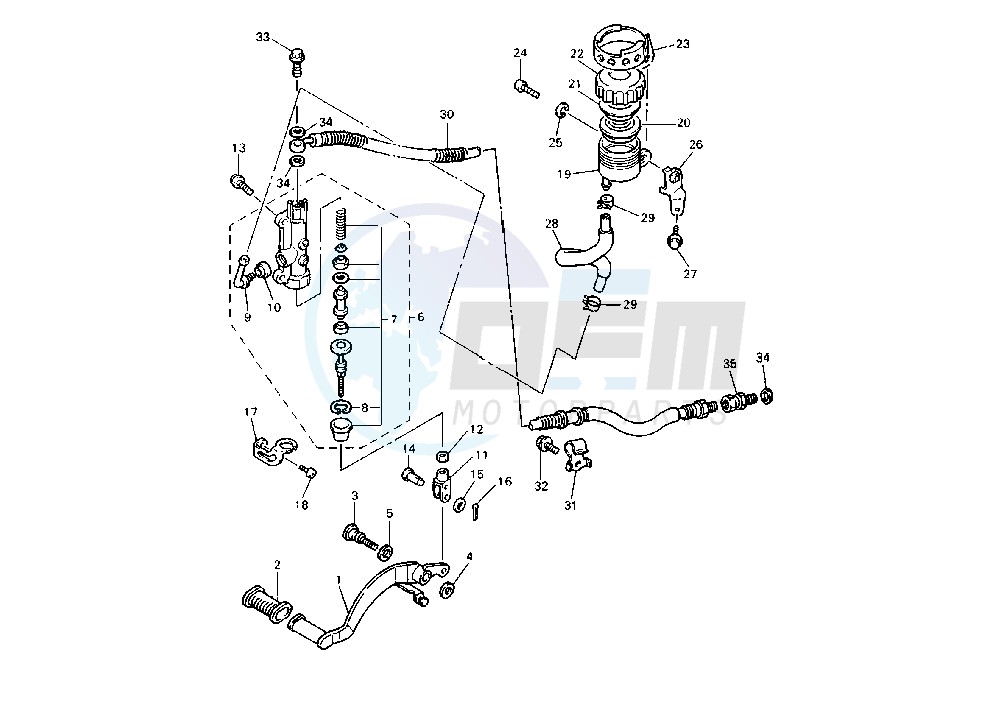 REAR MASTER CYLINDER image