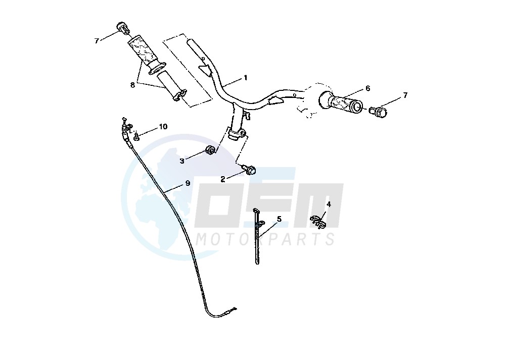 STEERING HANDLE -CABLE blueprint