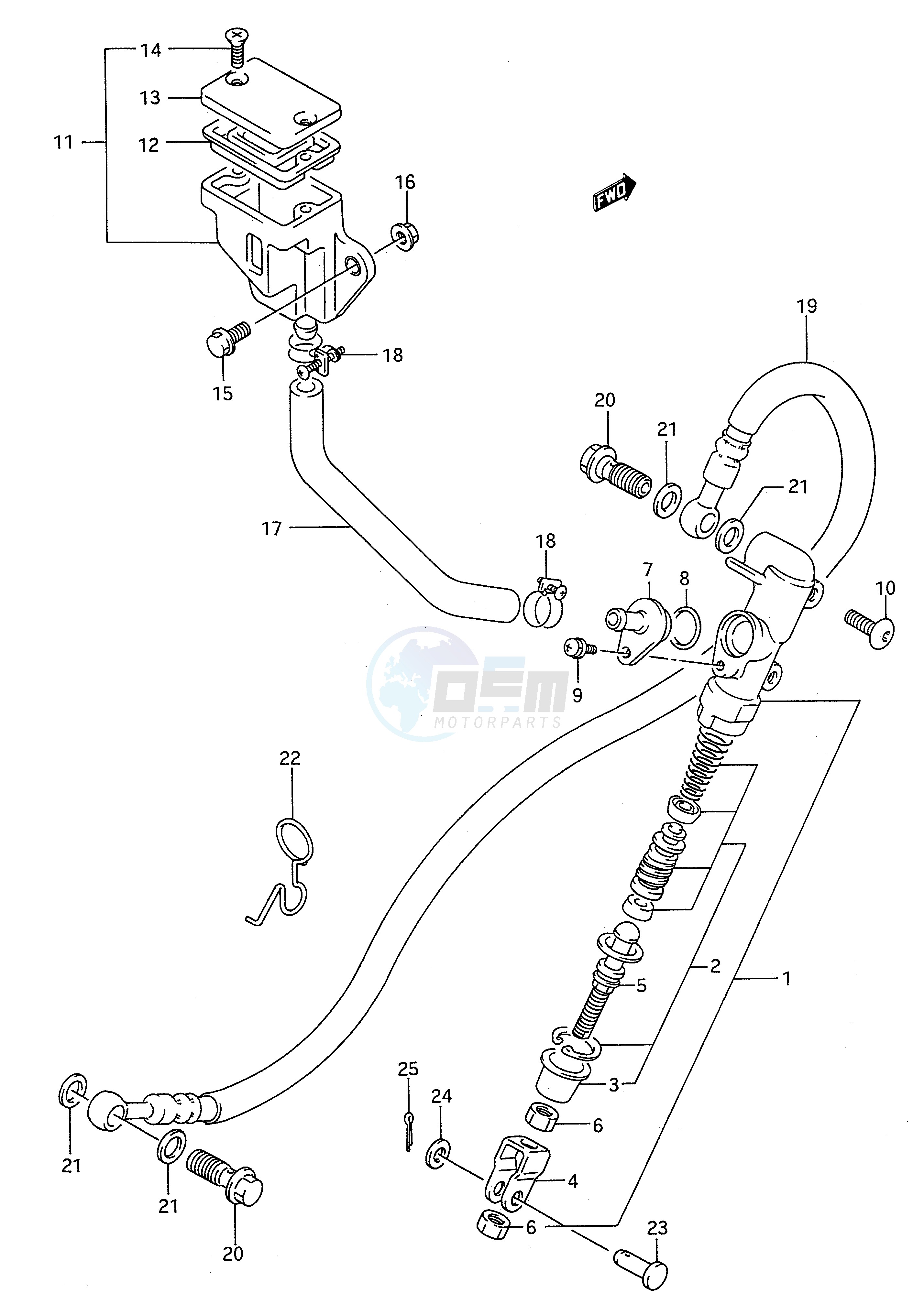 REAR MASTER CYLINDER image