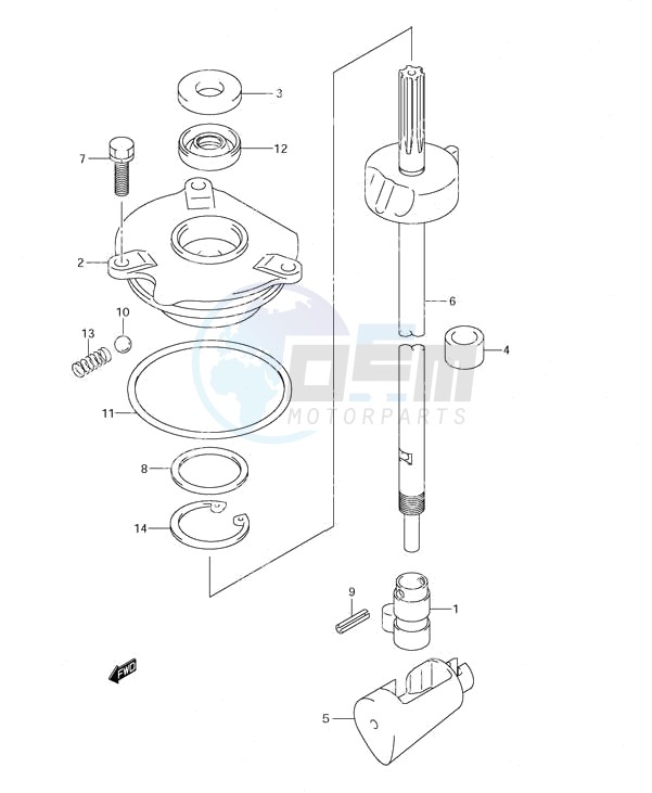 Clutch Rod (S/N 681517 & Older) blueprint