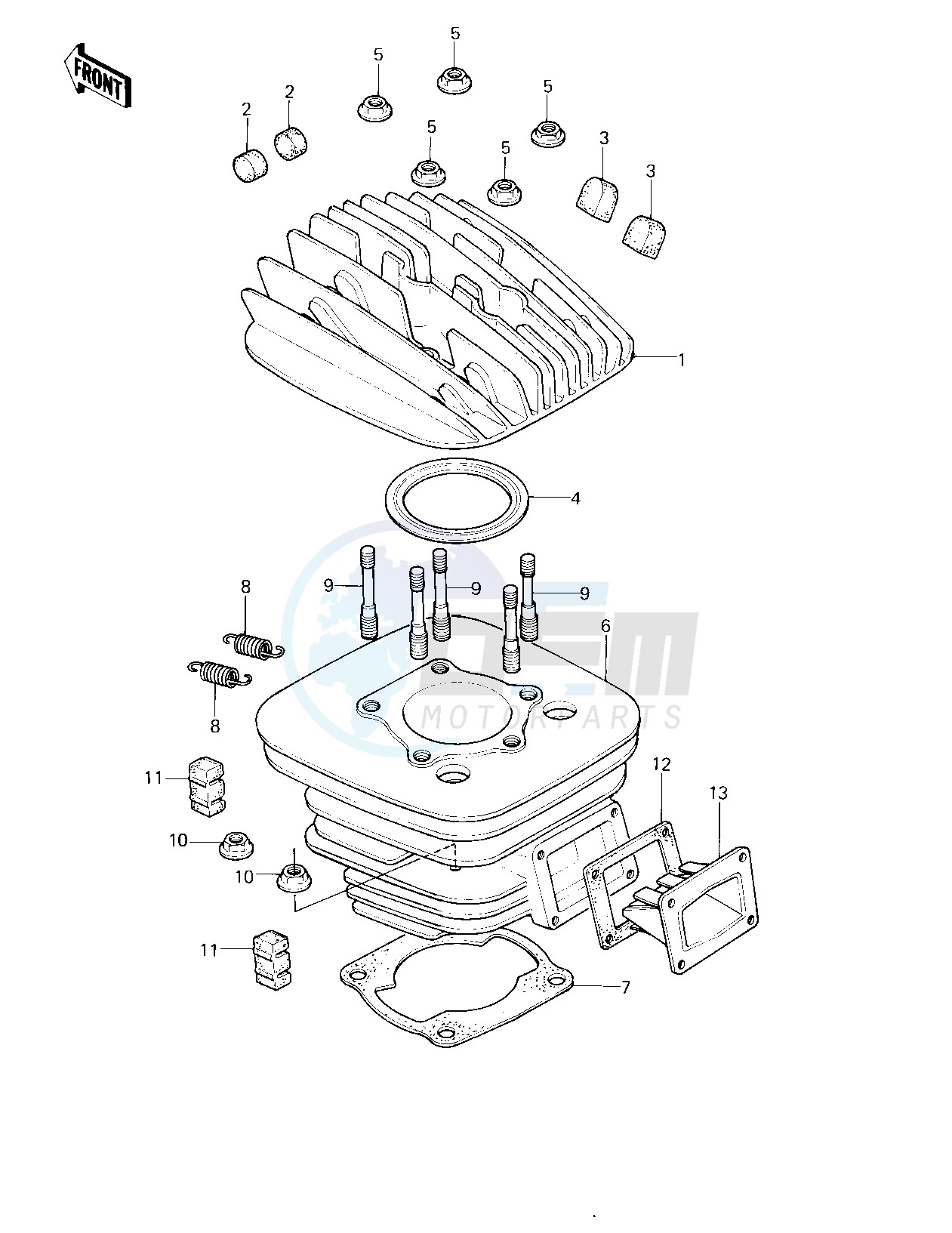 CYLINDER HEAD_CYLINDER_REED VALVE -- 80 A1- - image