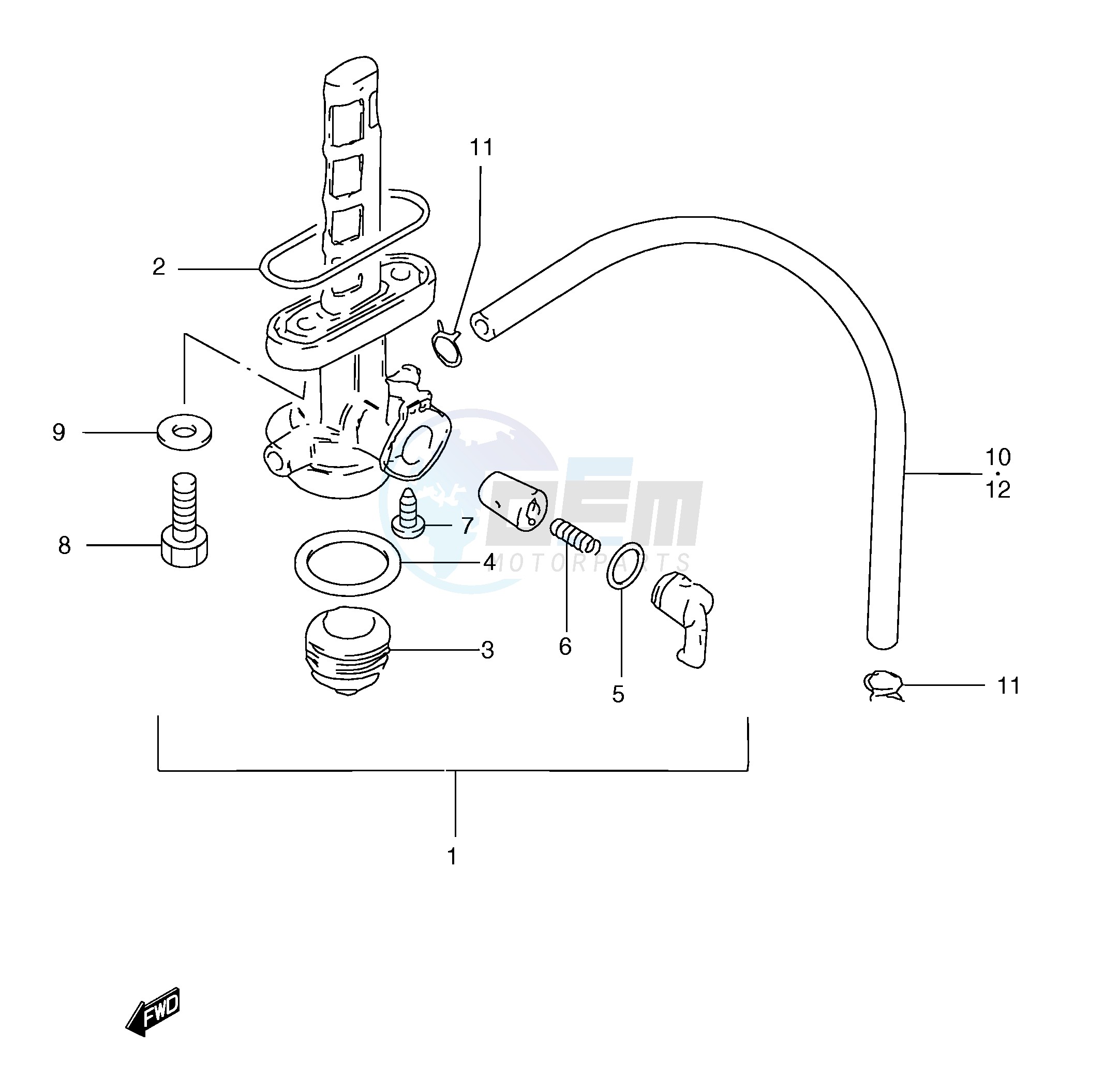 FUEL COCK (TS185ERCV P9) image