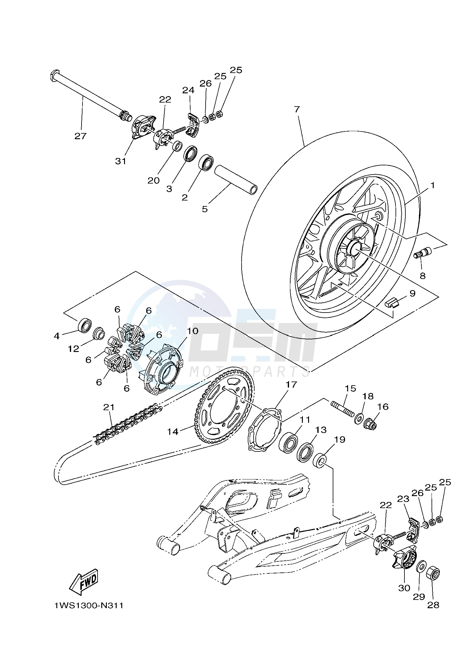 REAR WHEEL blueprint