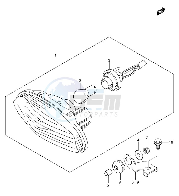 REAR COMBINATION LAMP (LT-A750XL3 P24) blueprint