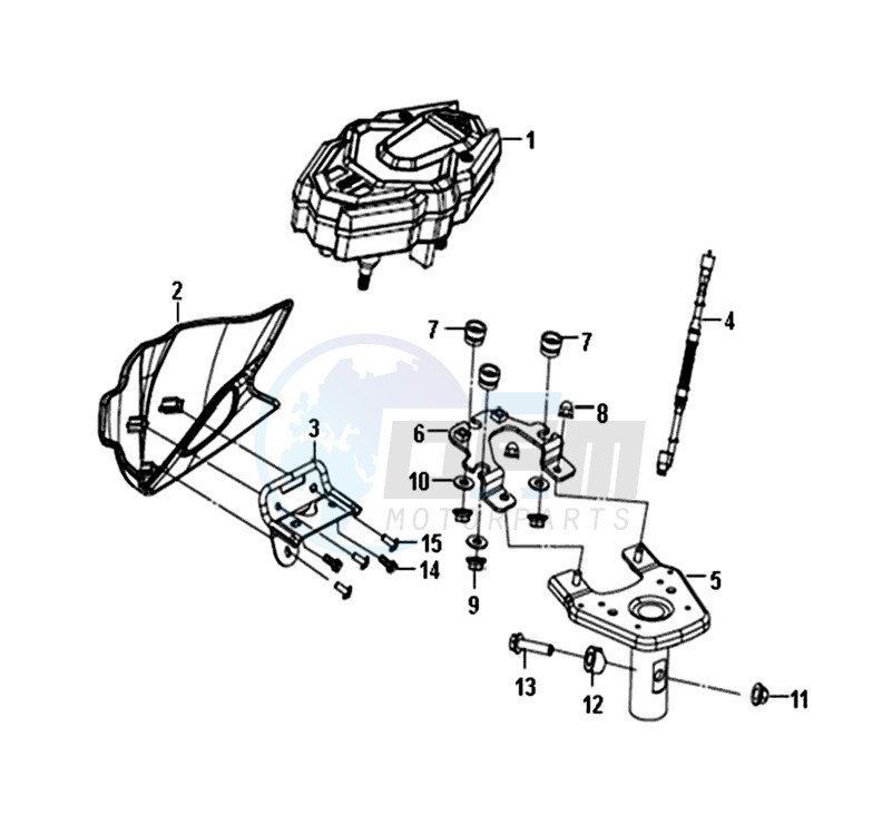 DASHBOARD / METER CABLE  / WIRE HARNESS blueprint