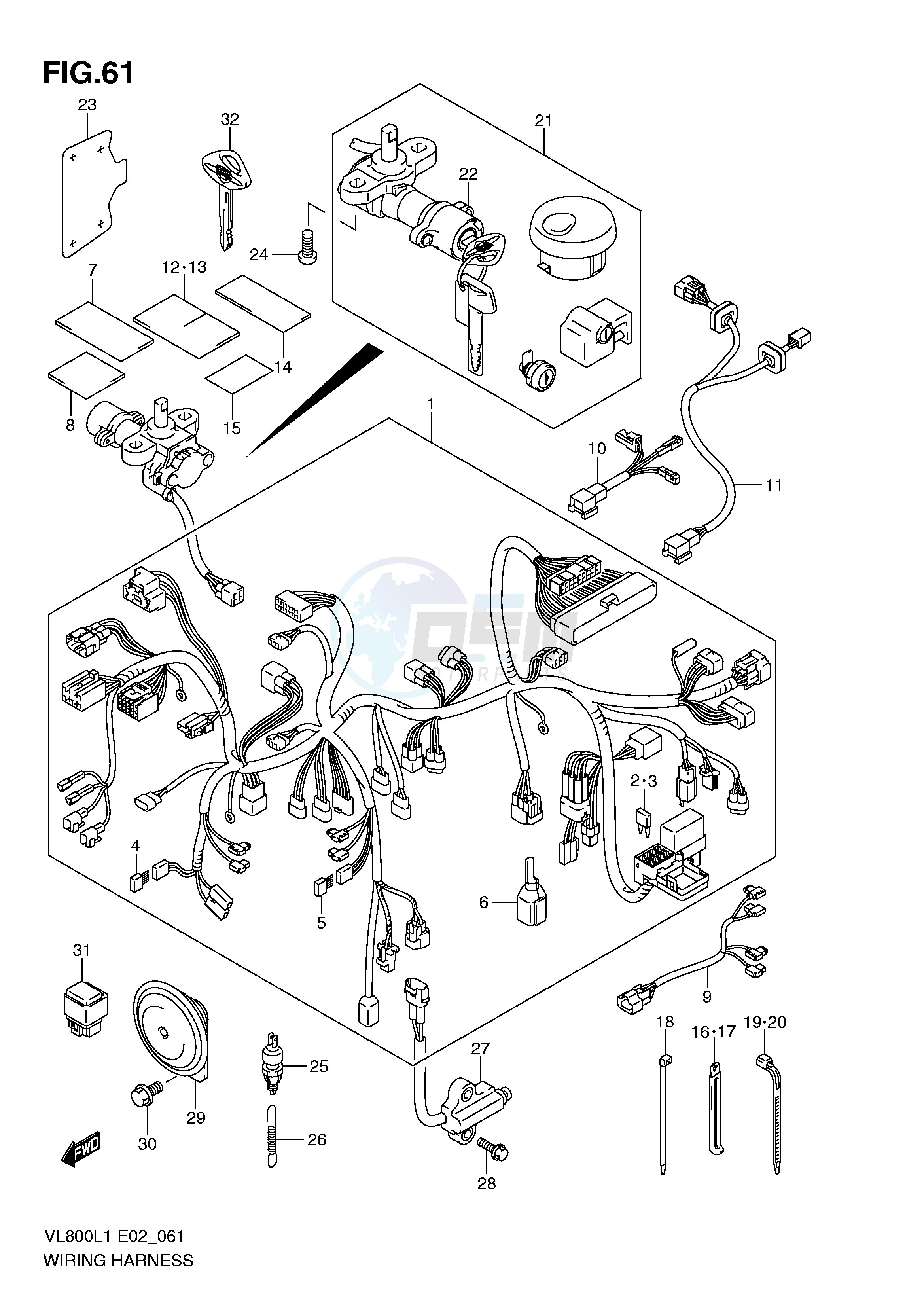 WIRING HARNESS (VL800CL1 E19) image