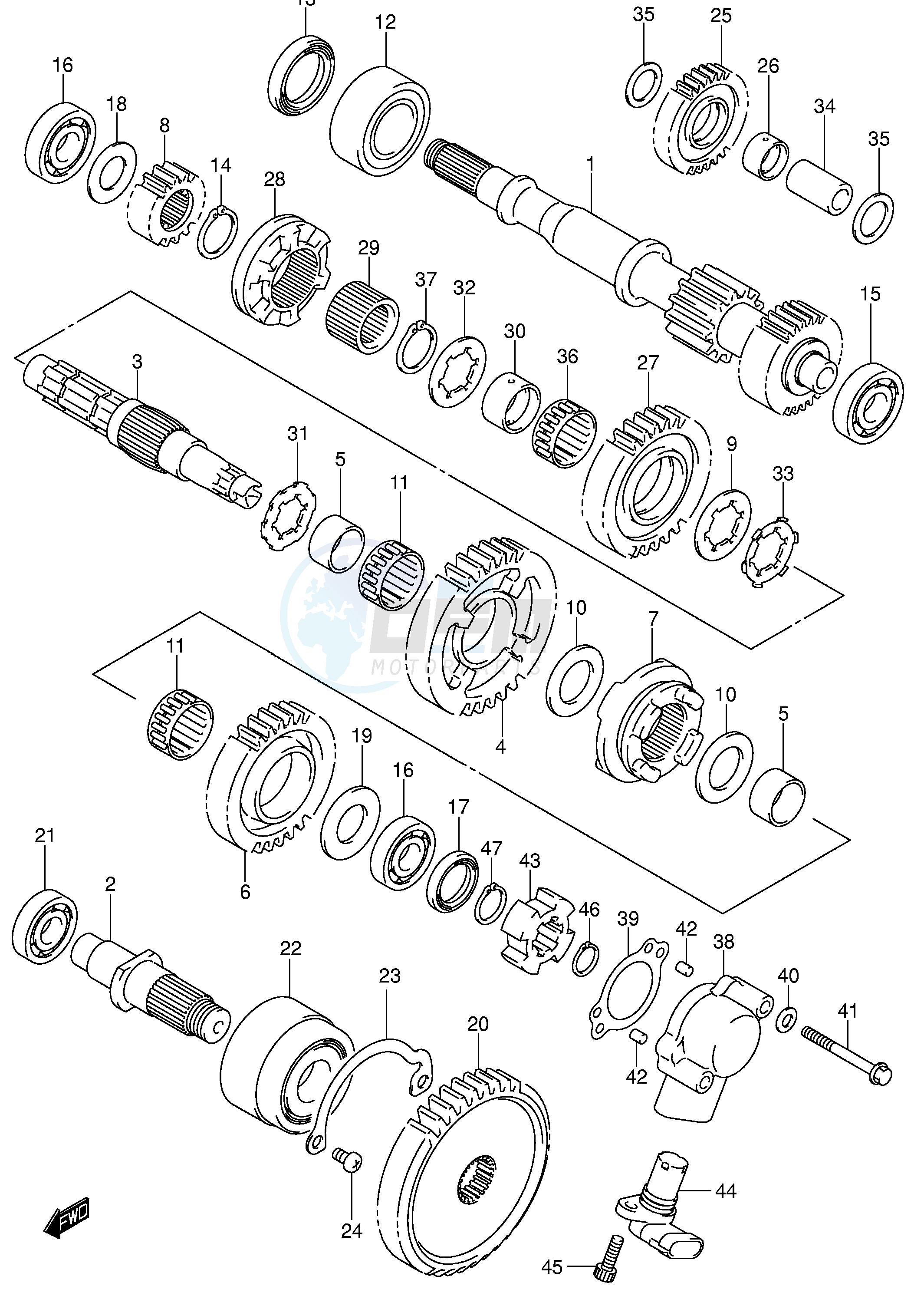 TRANSMISSION (2) (MODEL K3) image