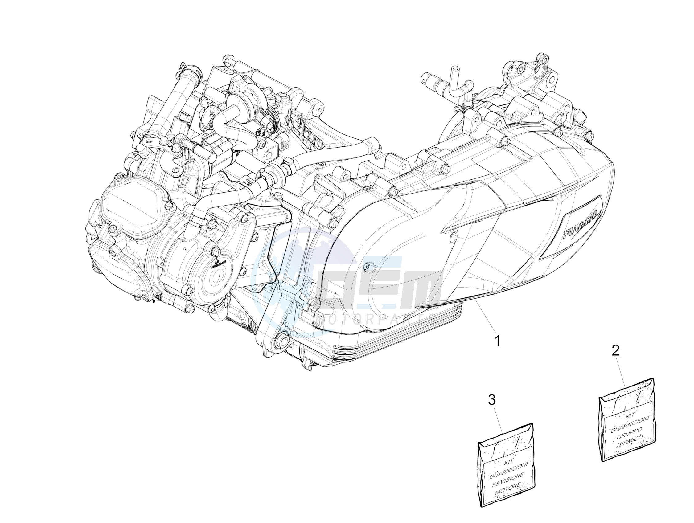 Engine, assembly image