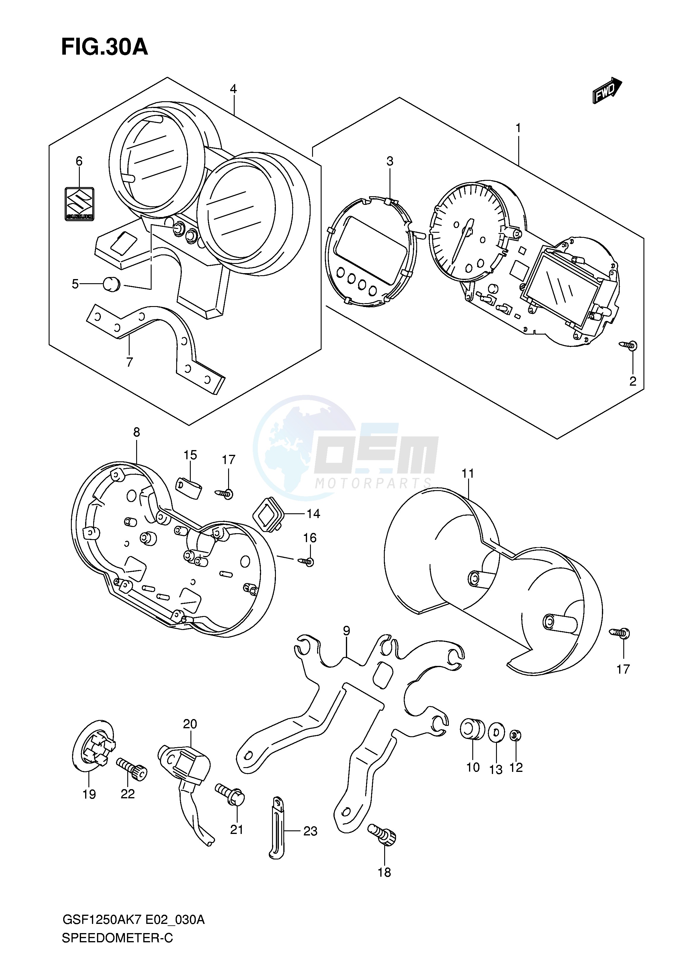 SPEEDOMETER (GSF1250K7 K8 K9) image