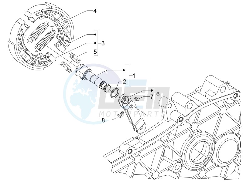 Rear brake - Brake jaw image