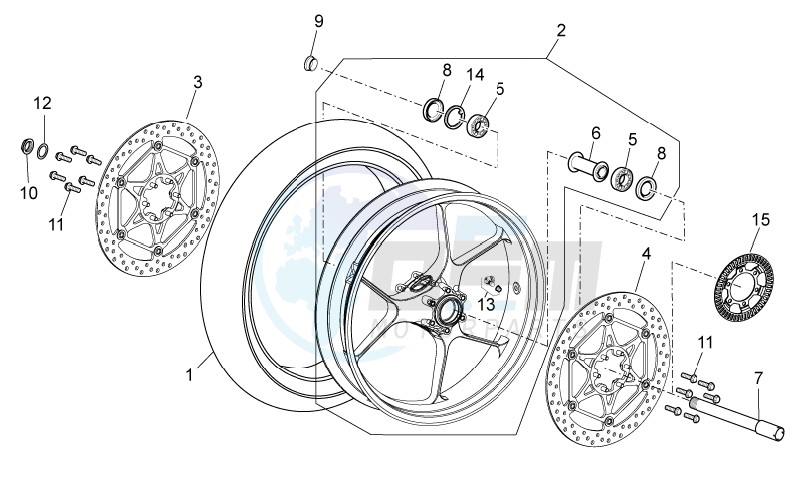 Front wheel blueprint