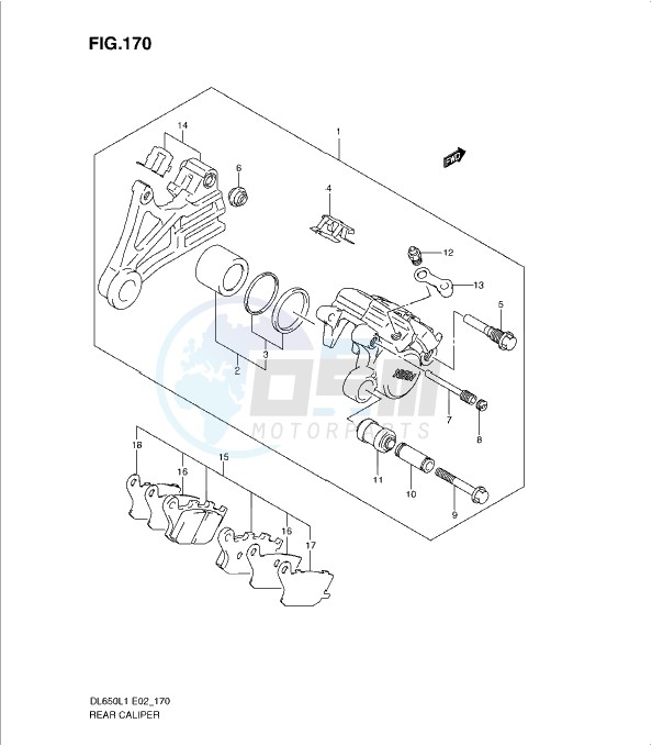 REAR CALIPER (DL650L1 E19) blueprint