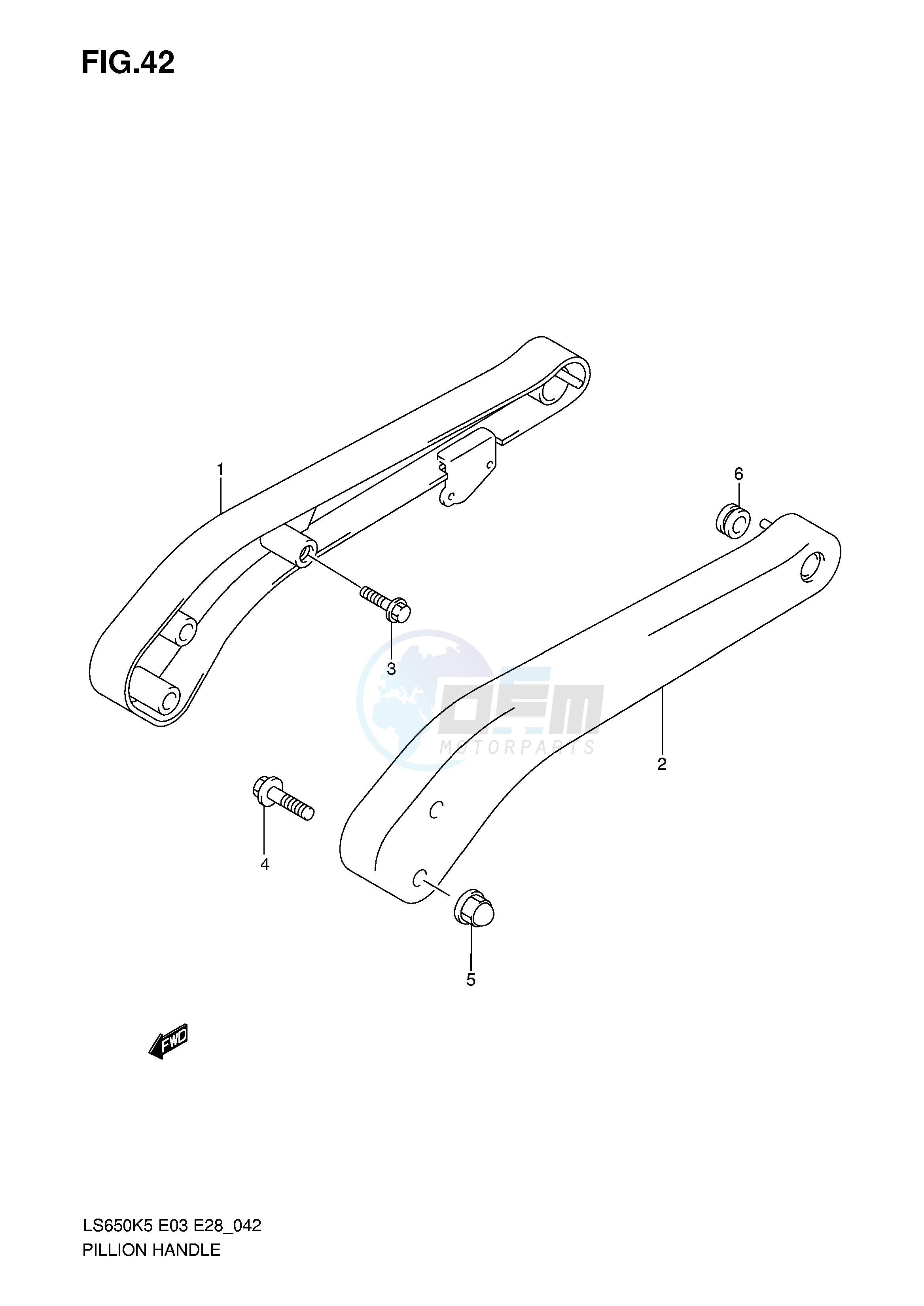 PILLION HANDLE blueprint