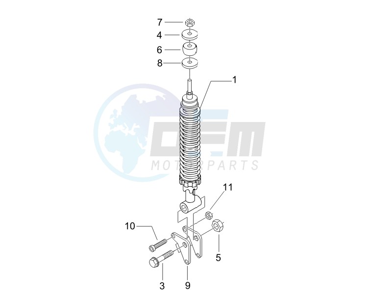 Rear suspension - Shock absorbers image